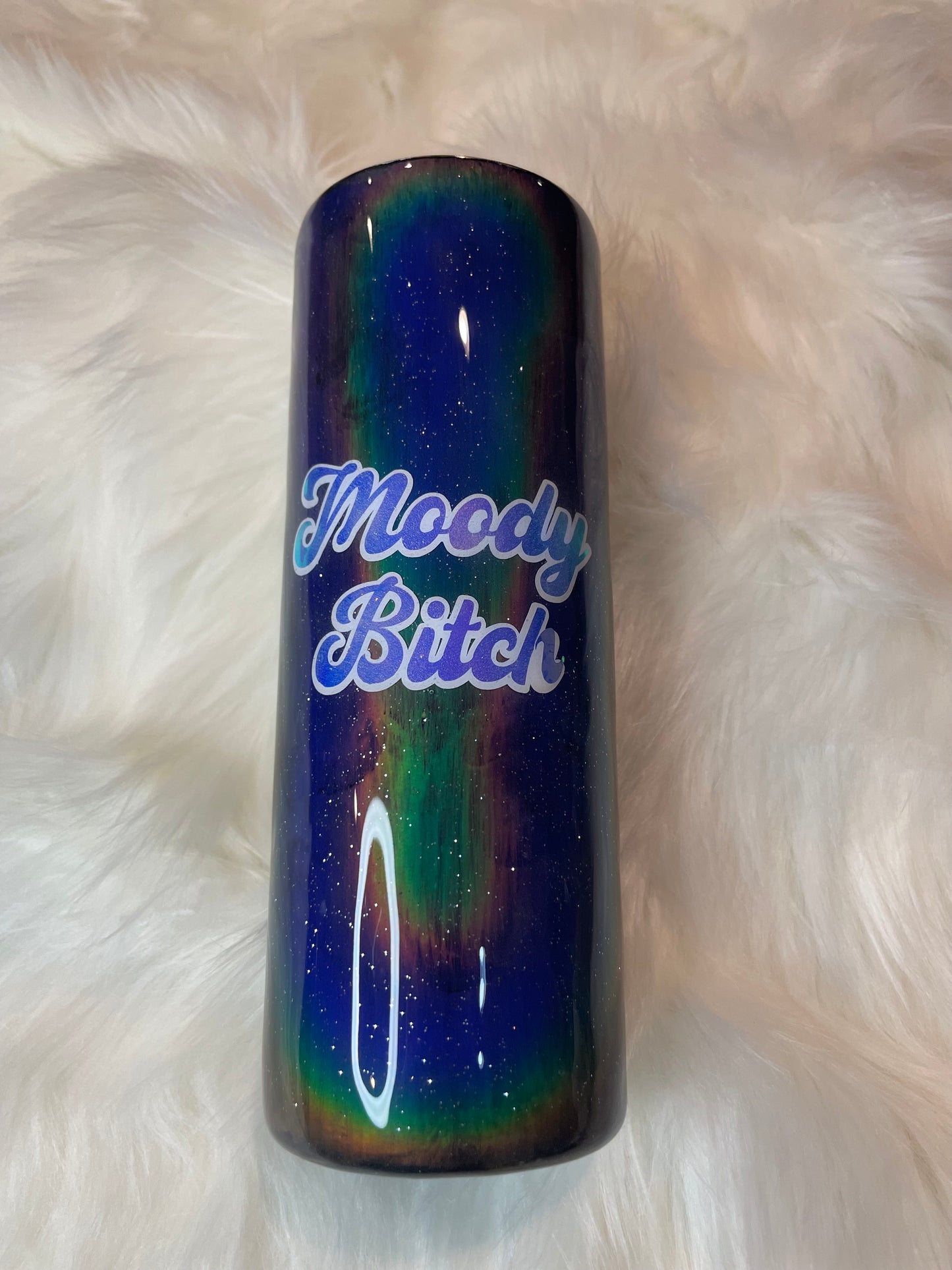 20 ounce Skinny Custom Glitter tumblers