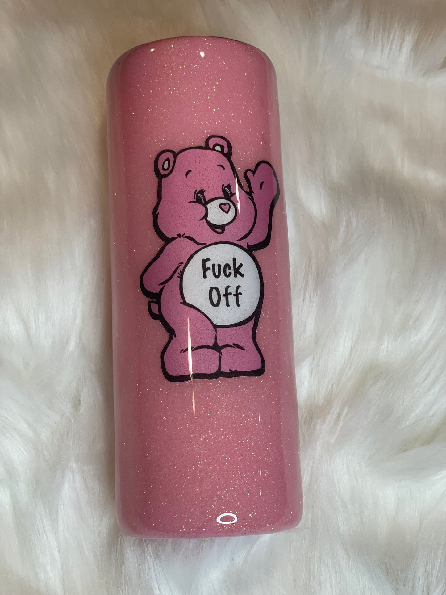 20 ounce Skinny Custom Glitter tumblers