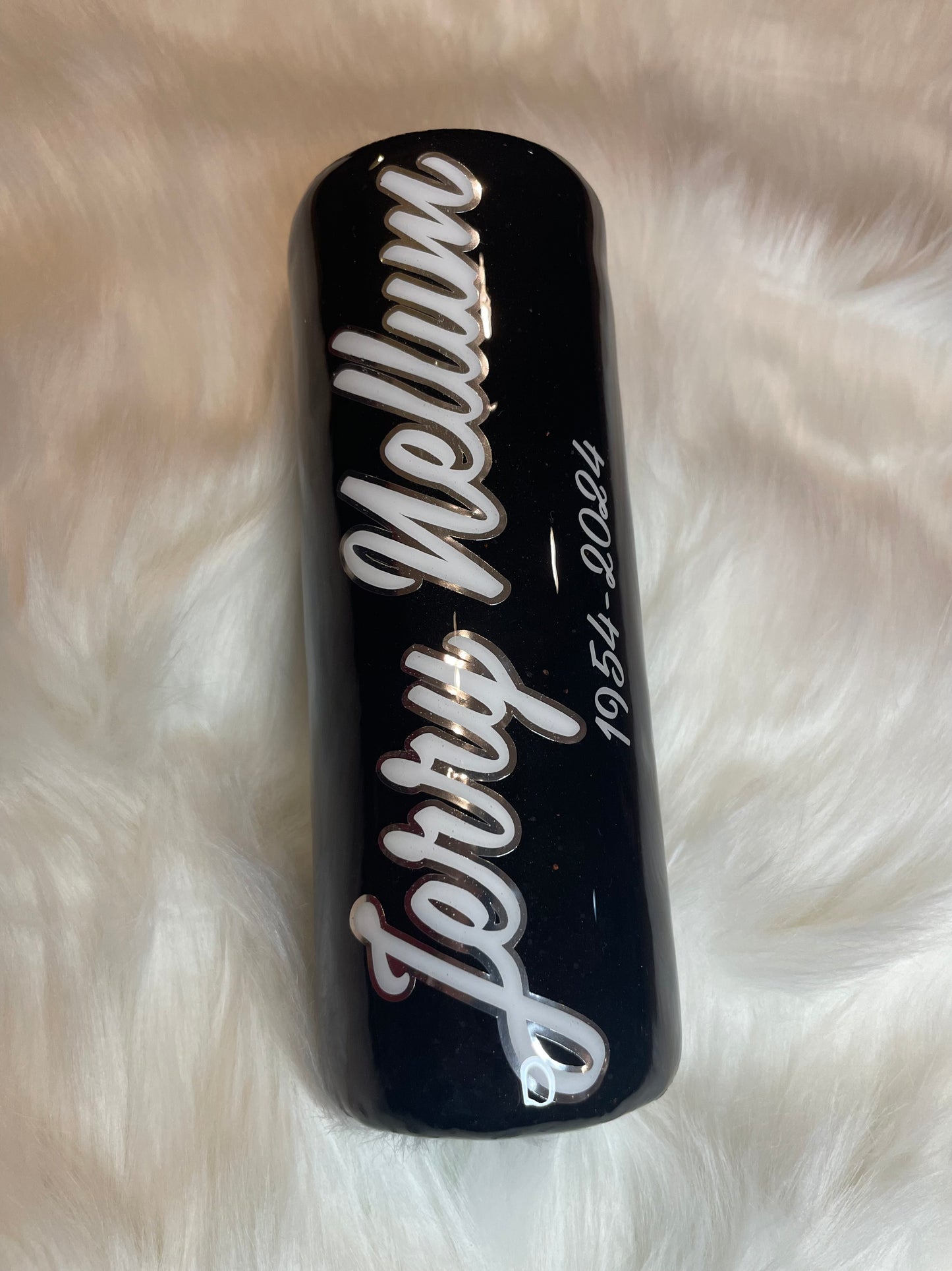 20 ounce skinny (Name Only)  Glitter Tumblers