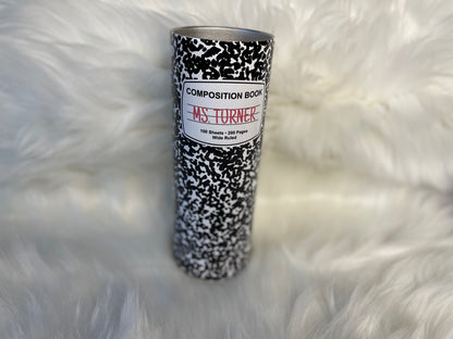 Teacher Composition Tumbler