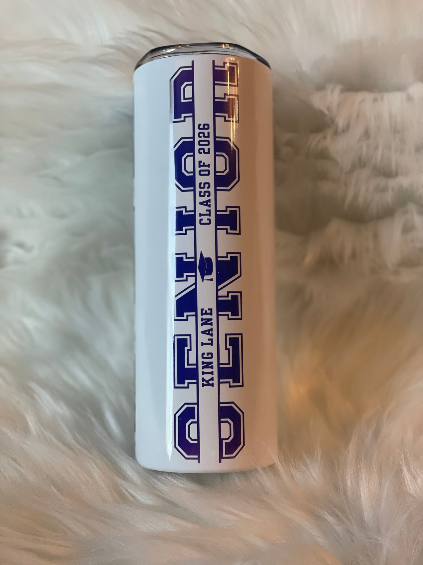 Tumbler with up to 9 Polaroid looking pictures.